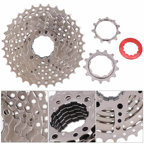 Mountainbike Freewheel Cassette Sprocket 8 Speed ​​11-32T Cykelbytestillbehör