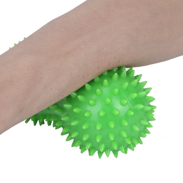 PVC Peanut Spiky Massageboll Ryggfot Massageboll Fitness Muskelmassage (grön)