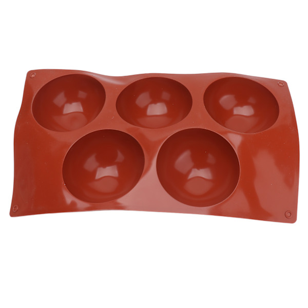Halvkule silikon 3D-form Sjokoladeform for å lage sjokoladekake Fudge Bakeware Rund smultring