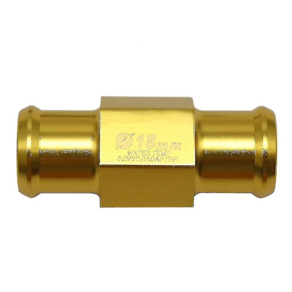 Universal Motorcykel Vattentemperatur Sensor Slang Adapter - 18/22mm med 2 Klämmor 18 Guld