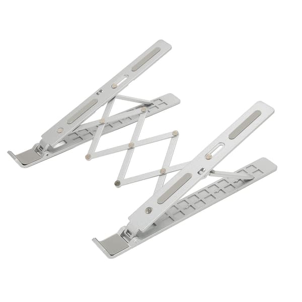 Bærbar computerstativ i aluminiumslegering, mini foldbart, 10 niveauer justering, hul varmeafledning, bærbar holderforhøjer