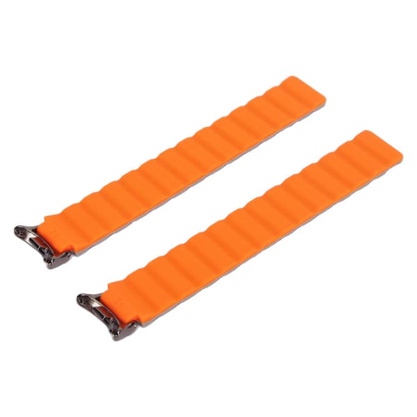 Urrem Silikone Letvægts Armbåndsrem Urrem til Xiaomi Mi Band 8/8 NFC Grå Orange