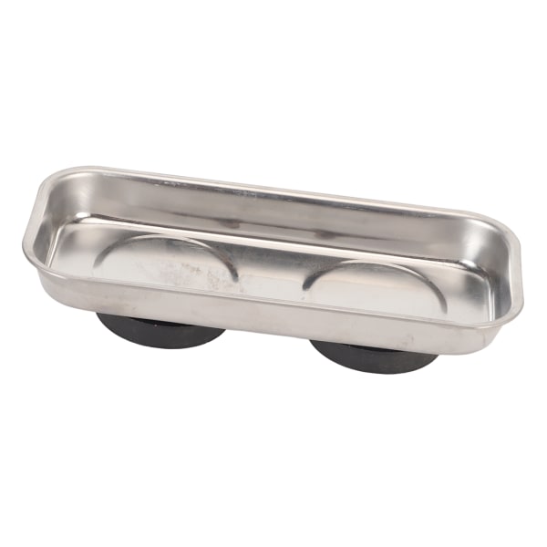 Magnetisk stiftskål i rustfritt stål, sterk magnet, bærbar stabil magnetisk nåleholder for å sy håndarbeid rektangulært (5,1 x 2,6 x 1,2 tommer)