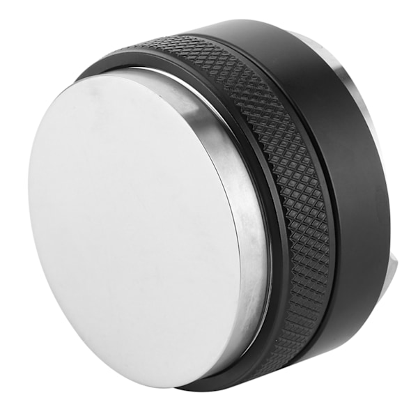 Dobbelthodet kaffedistributørnivåverktøy Justerbar kaffepulverstamper med 3 vinklede skråninger/flat baseSvart 51mm