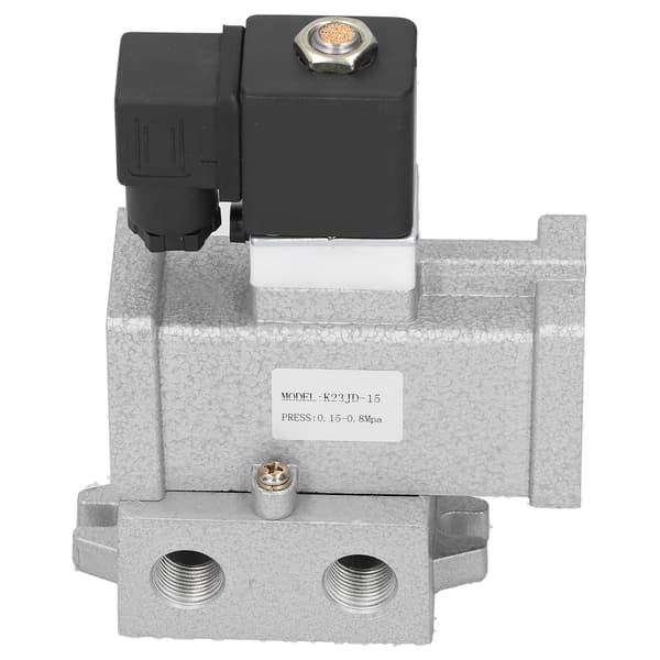 Elektrisk magnetventil G1/2in afspærring 2 positioner 3-vejs forbindelse aluminiumslegering K23JD‑15AC110V