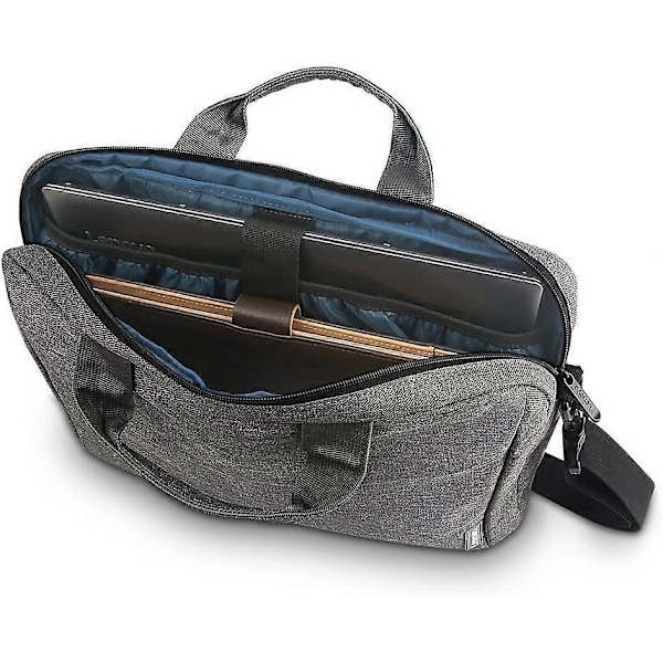 Laptopveske T210, passer for 15,6-tommers laptop og nettbrett, elegant design, slitesterkt og vannavstøtende stoff, business casual eller skole, GX40Q172