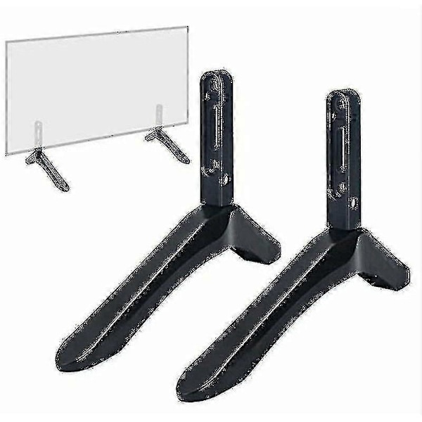 Universellt TV-stativ Basfäste För 32-65 Tum Samsung Vizio Sony LCD TV Ej För Lg TV Svart TV-stativ Bordsstativ 2st -GDZD