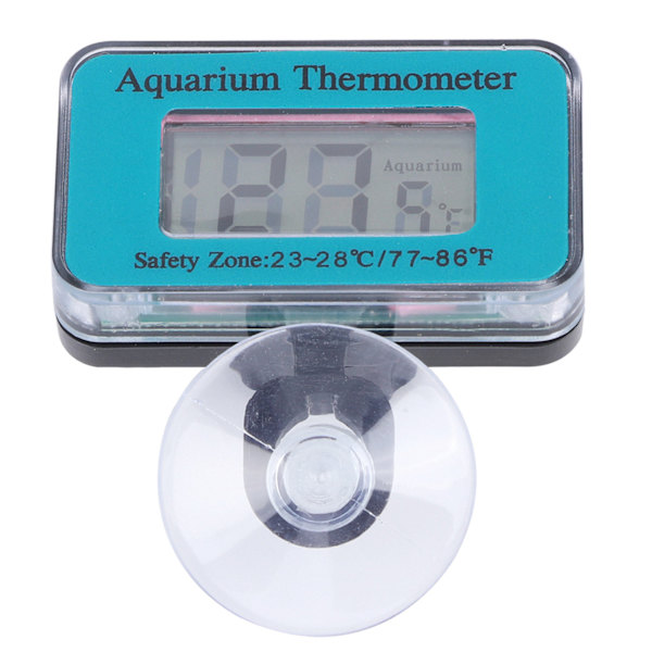 Vattentät digital LCD-termometer temperaturmätare med sugkopp för akvarium nedsänkbara fiskbehållare
