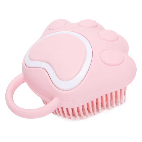 Multi söpö kissan tassun muotoinen kylpyharja silikoni baby shower vaaleanpunainen
