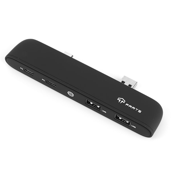 4-porttinen USB-keskitin TYPE-C-liitännällä, sisäänrakennettu kosketus-LED-valo, sopii Tesla Molde 3 2020.6-2021.1 -autoon