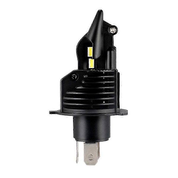 Motorcykelstrålkastare H4 LED 6000LM 6500K Motorcykellampa 35W Supervit Moped Scooter Utomhusbelysning Hi-Lo-ljus