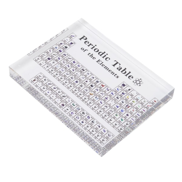 Periodisk system Sort akryl Kemiske grundstoffer Alfabet Periodisk system Undervisning Display Home Decor S