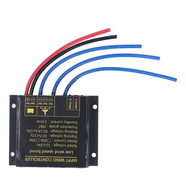 MPPT vindmøllecontroller 12V 24V laderegulator IP67 vandtæt til 100W‑600W