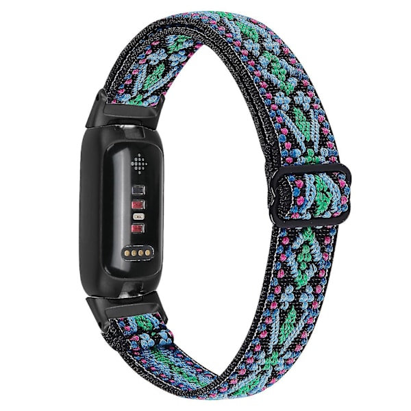 Fitbit Inspire 3 Nylon Solo Loop Sport Watch Band - Sort19