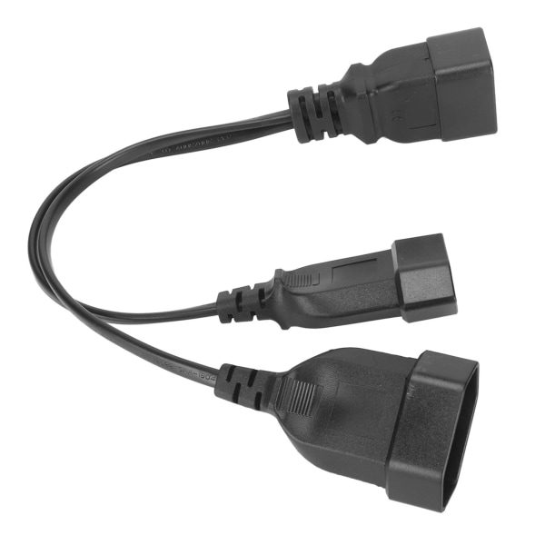 Dobbel EU-plugg til IEC320 C20 strømledning EU-plugg hunn til IEC320 C20 hann Y splitter strømkabel EU-plugg 125‑250V 12,6 tommer