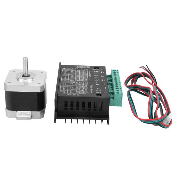 42 trinnmotor driversett elektronisk komponentmodul 0,4N.M 17HS4401S+TB6600 4A-1 stk.