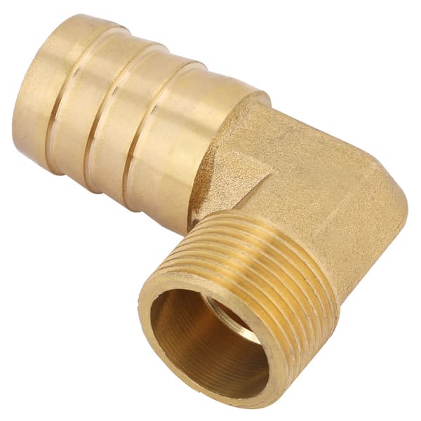 1 stk. 3/4\" han gevind messing albue pigget kobling slangefitting (25mm)