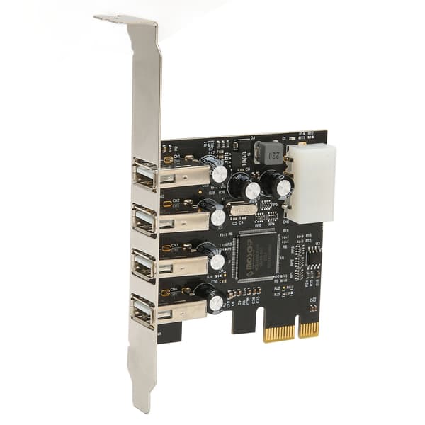 PCI E til USB-utvidelseskort Hub 4 USB2.0-porter Støtter Hot Plug Intern USB-hub for Windows 10 8 7 for Linux for OS X