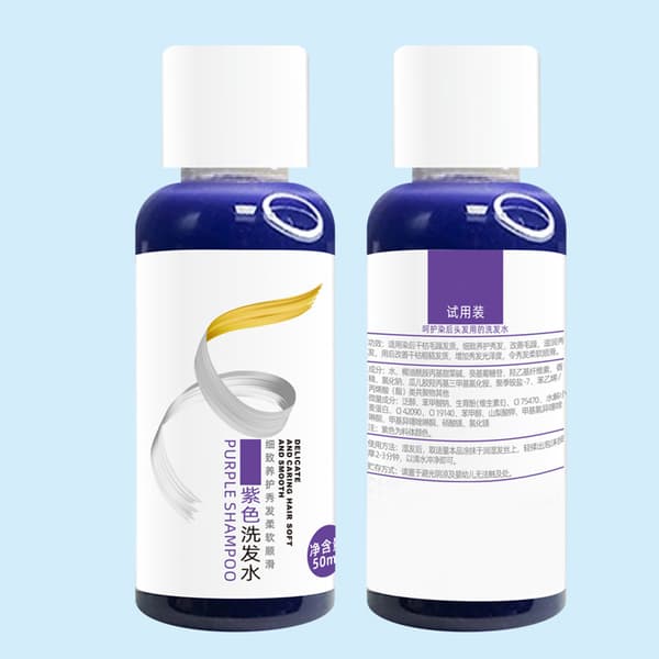 Hårshampoo Neutraliserer Gul Farve Bevarer Lysnende Lilla Hårshampoo 50ml