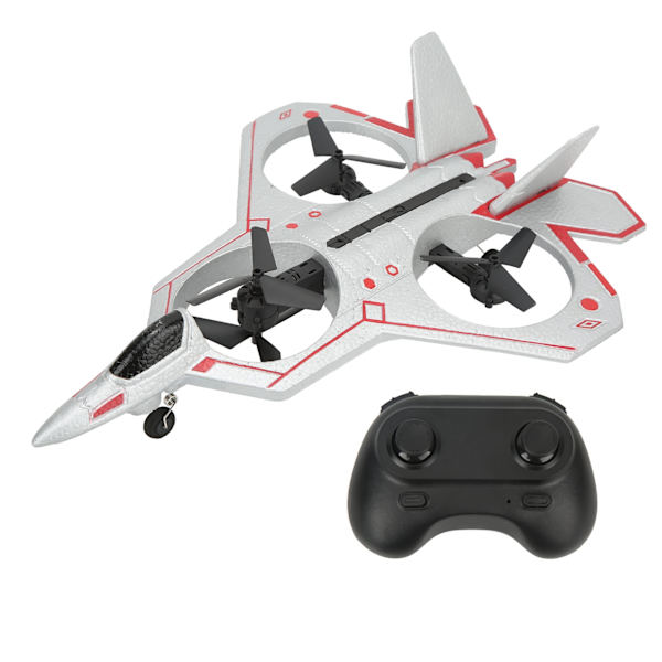2,4 GHz RC-flyvemaskine EPP-skum Sølv 50 m Kontrol Afstand Høj Hastighed Coreless Motor RC Flyvemaskine Glider Legetøj til Over 14
