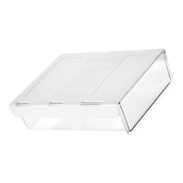 Underdesk Skuffeboks Plast Transparent Pladsbesparende Slide Out Under Table Opbevaringsboks til Kontor Klasseværelse Transparent S
