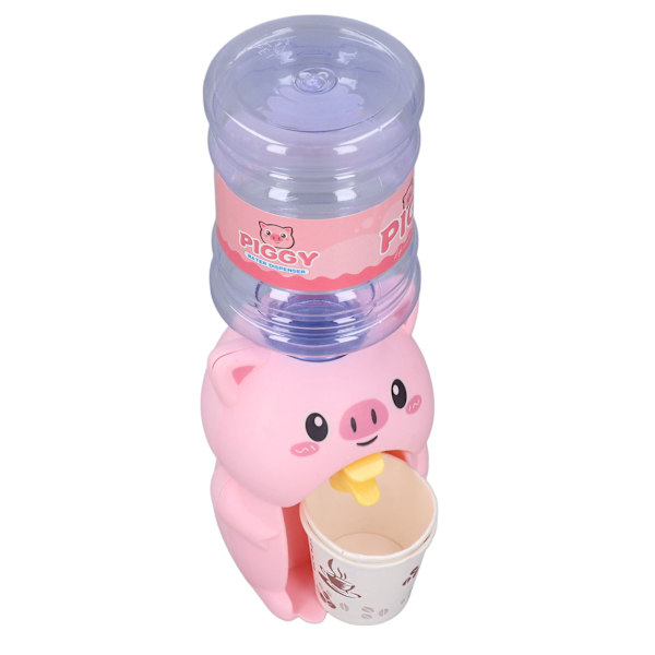 Barnvatten Dispenser Leksak Söta Cartoon Gris Form Design Miniatyr Dricksfontän för Över 3 År Gamla
