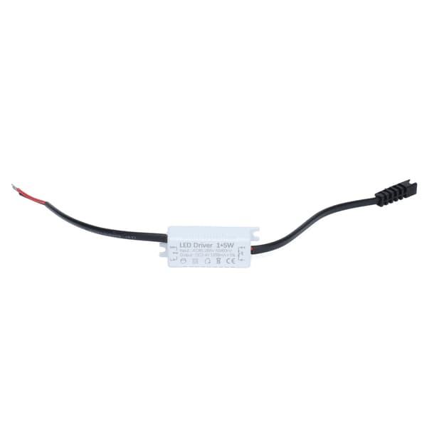 LED-driver 1X5W LED-driver 1200mA Strømforsyning Transformatoradapter 85–265V AC til 2–4V DC for LED-lys Utendørslys