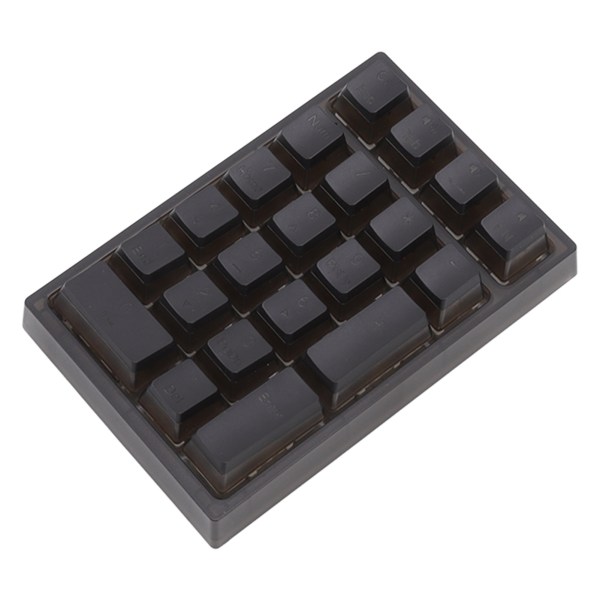 Numeriskt tangentbord med 21 tangenter RGB bakgrundsbelyst Ergonomisk liten mekanisk numerisk numerisk tangentbord för bärbar dator Svart