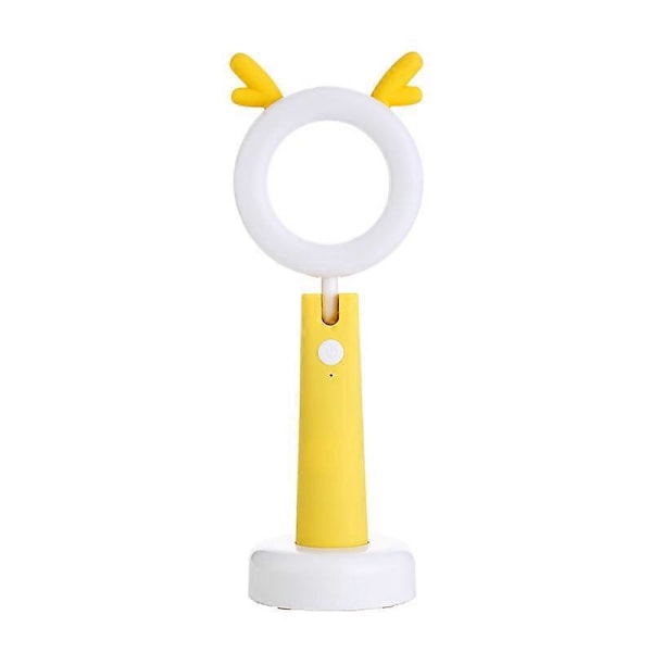 LED Dyre Skrivebordslampe/Natlampe/Lommelygte til Børn - Justerbar Vinkel Bordlampe - Boglampe til Læsning eller Studier med 3 Tilstande, Lysdæmper, USB