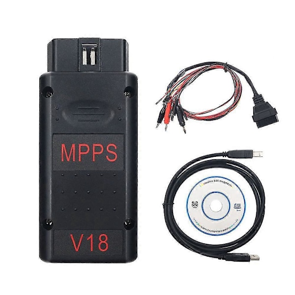 MPPS V18 OBD2 Diagnostisk Værktøj MAIN + TRICORE + MULTIBOOT V18.12.3.8 med Breakout Tricore Kabel