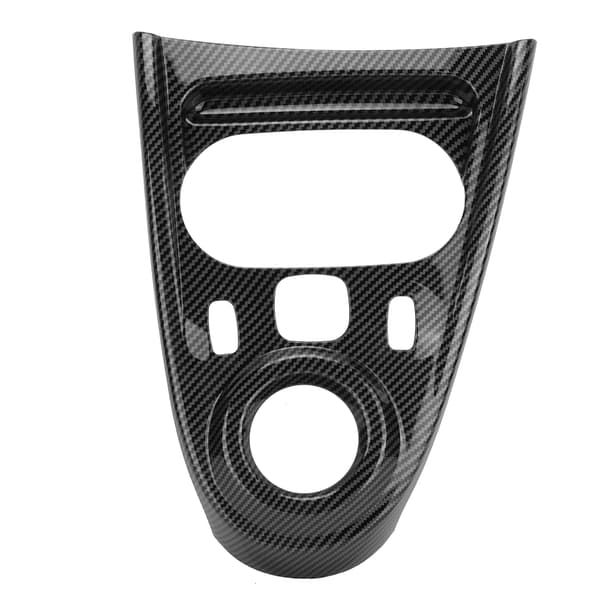 LHD Gear Shift Panel Cover Trims i kulfiberstil, erstatning til Smart Fortwo/Forfour 453 2015-2021
