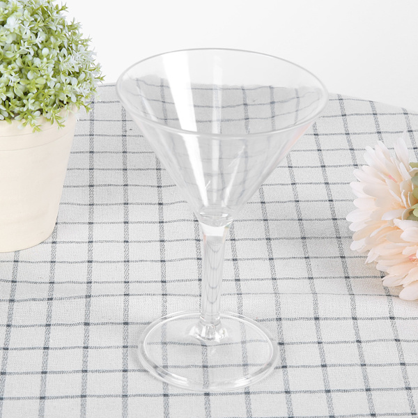Husholdning Akryl Kald Drikkekopp Vin Cocktail Champagne Glass Cup Goblet Bar Wares8061