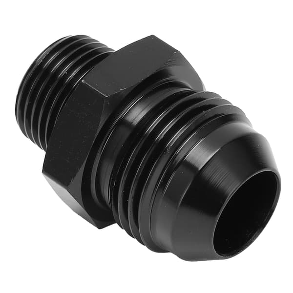Lige adapter 10 AN til 3/8 NPT sort anodiseret 6061-T6 aluminium til de fleste væsker