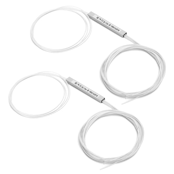 2 stk. PLC Splitter Bar Fiber Uden Stik Single Mode Strømstyring Computer Periferiudstyr (1 x 4)