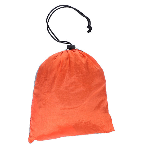 Bredda och förlänga utomhus hängande säng camping rese hängmatta sovsväng (grå + orange)