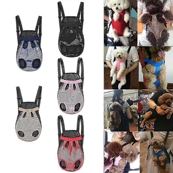 Justerbar Pet Carrier Rygsæk til Katte og Hunde - XL Sort
