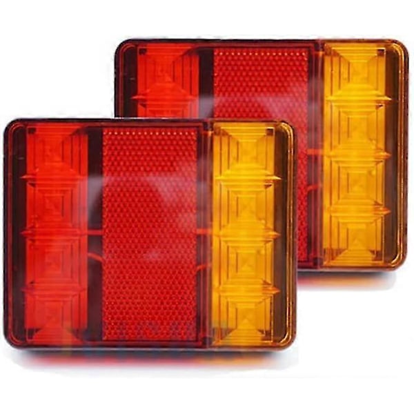 Auton takavalo 2kpl 12V 8 Led Takavalot 6 Toimintoa Perävaunun Takavalo_SZXM