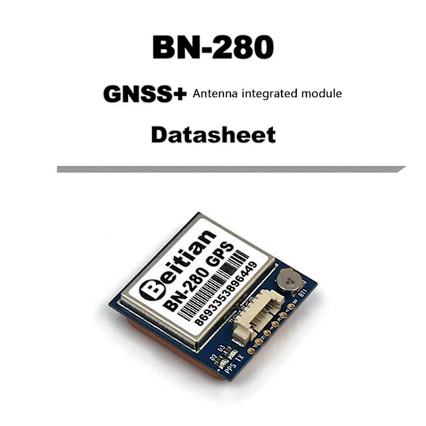 GPS-moduuli BN280 GPS+GLONASS BeiDou 5V TTL-taso RC-pitkille matkoille