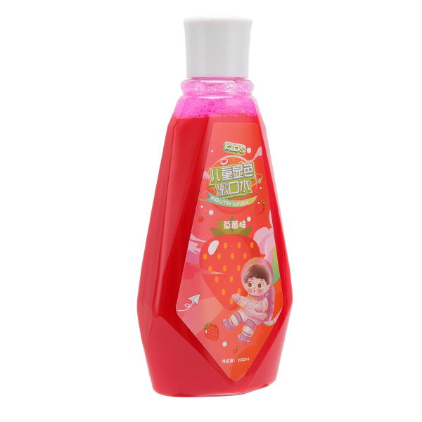 200ml Plaque Disclosing Mouthwash Safety Fruity Plaque Disclosing Liquid for Baby Adults Jordbærsmag