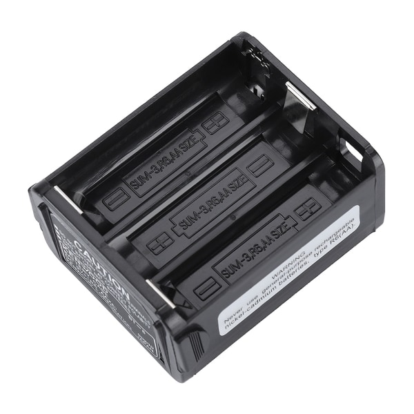 Batteritaske til Kenwood TH-28/TH-48/TH-78HT Tovejs Radio Walkie Talkie Kapacitet (6*AA) Sort