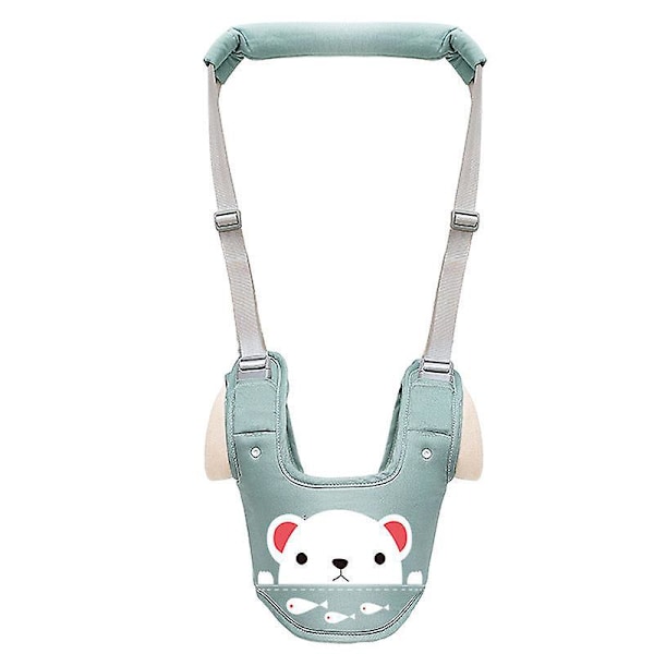 Justerbar Baby Gåhjälp med Knäskydd och Säkerhetshjälm Toddler Walking Assistant Skyddande Bälte för Pojkar och Flickor