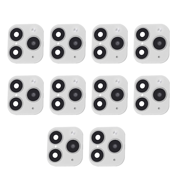 10 stk. kamera klistermærke linse cover skift falsk beskyttelsesfilm til IOS 11 til IOS X/xr/xs MaxSilver