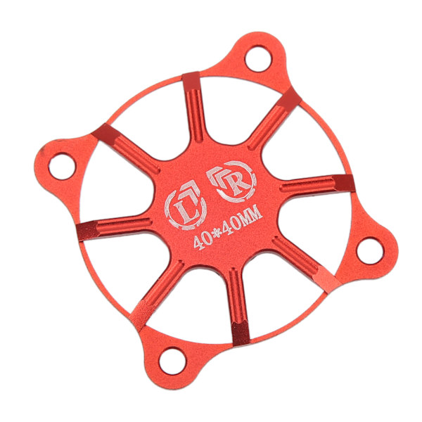 RC-jäähdyttimen tuulettimen suojus 40x40mm alumiiniseos suojaava lisävarusteosa moottorille punainen