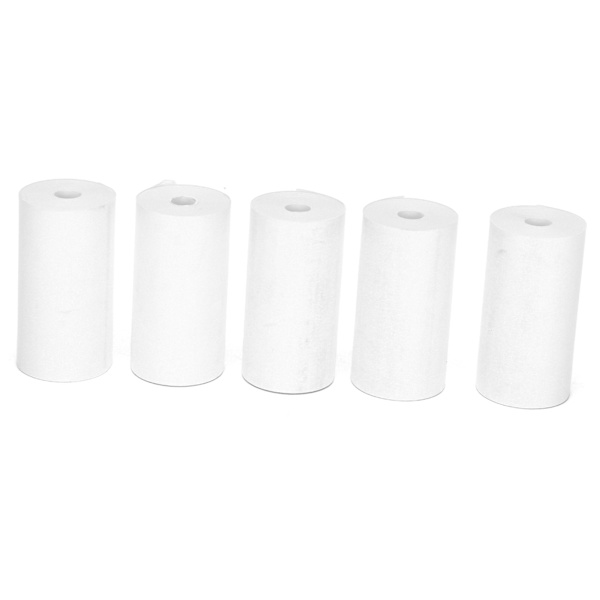 5 rullar termiskt papper 57x30mm transparent slätt dammtätt litet lätt kvitto termiskt papper