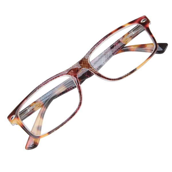 Blåt lysblokerende læsebriller Unisex Simple Retro bærbare presbyopiske briller (+200 )