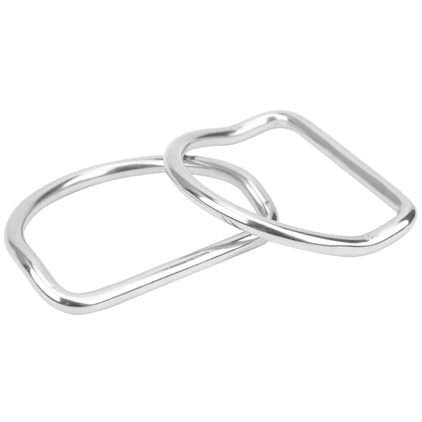 2 stk dykker D-ringe bøjet til 5,08 cm/2,0 tommer webbing vægtbælte rustfrit stål udendørs aktiviteter tilbehør