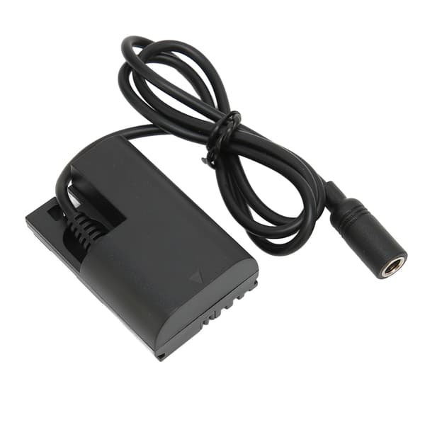 E6 DC-kopplingssats Säker Fullständig Avkodning Dummybatteri med Strömadapter för 80D 70D 5D4 5d3 60D 100‑240VUS-kontakt