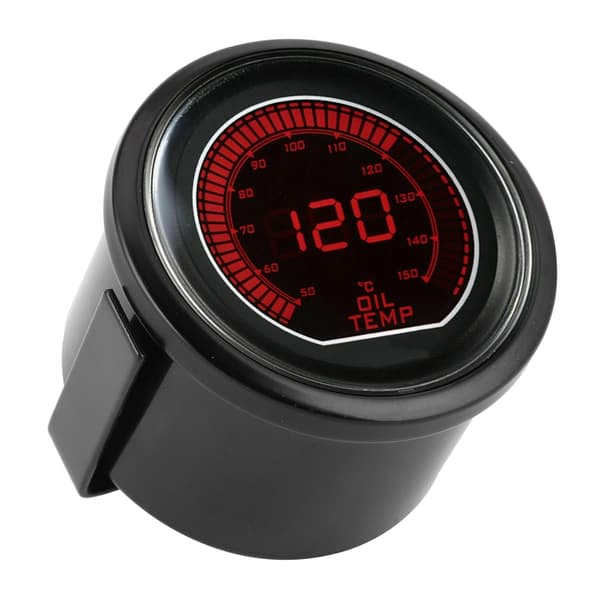 Olietermometer 52mm/2in til EVO Series Universalmåler Blå Rød LED-lys til 12V Benzinbiler