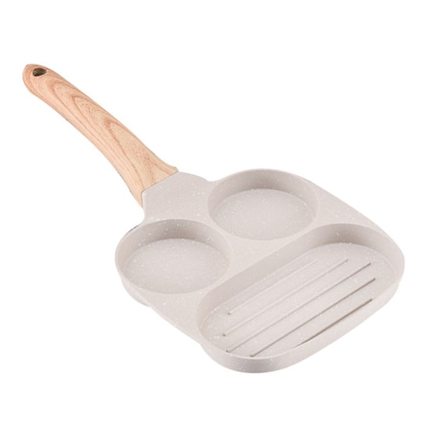 3 i 1 morgenmadspande nonstick aluminiumlegering arbejdsbesparende pandekage stegepande til æg bacon universel type