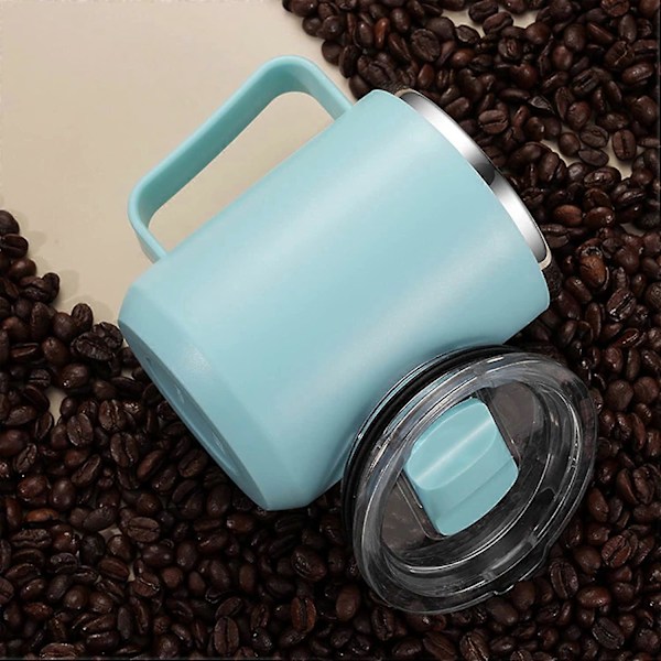 Isolerad Mugg, Kaffemugg, Resemugg, Isolerad Kaffe- och Te-To Go-Mugg, Dubbelväggig Vakuumisolerad, Rostfri Stål Isolerad Kaffemugg för Varmt och K